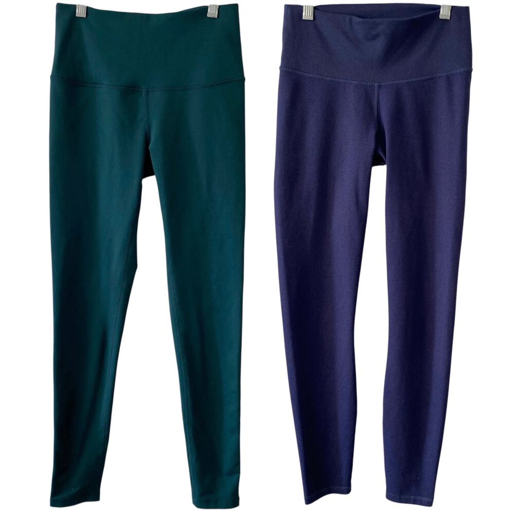 ZELLA & FABLETICS Activewear Legging Bundle Green Blue Size Small Gym Workout
